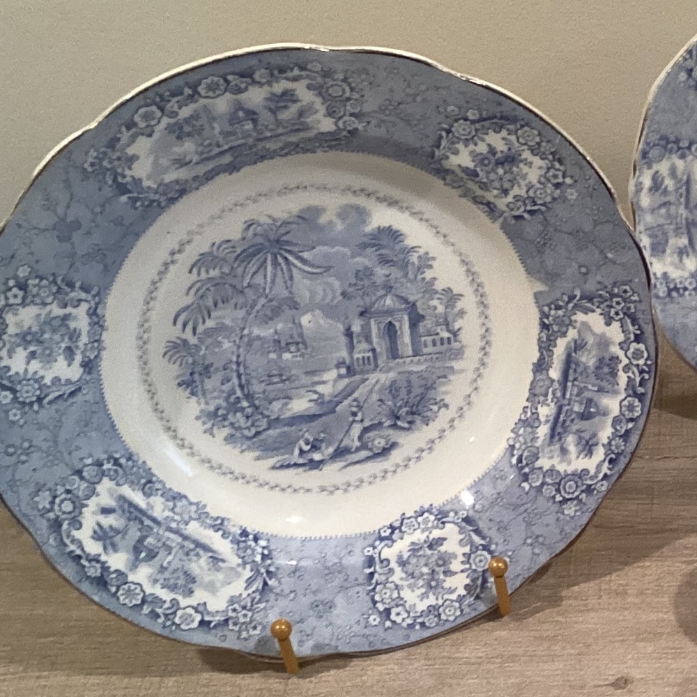 Set of (2) Ridgway “Oriental” Coupe Soup Bowls